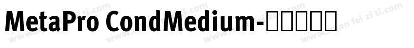MetaPro CondMedium字体转换